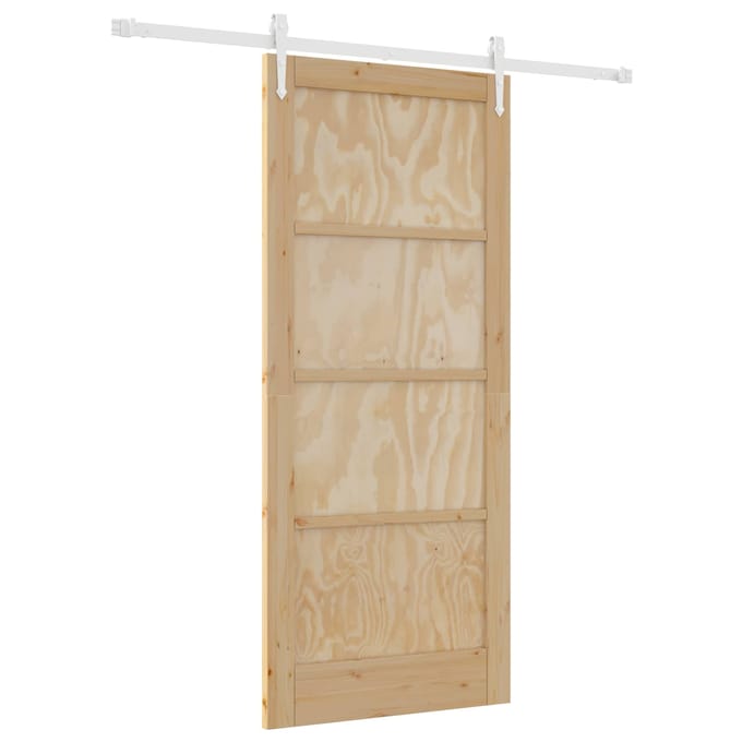 vidaXL - Schuifdeur - ORKDAL - 86 - x - 198,5 - cm - Massief - grenenhout