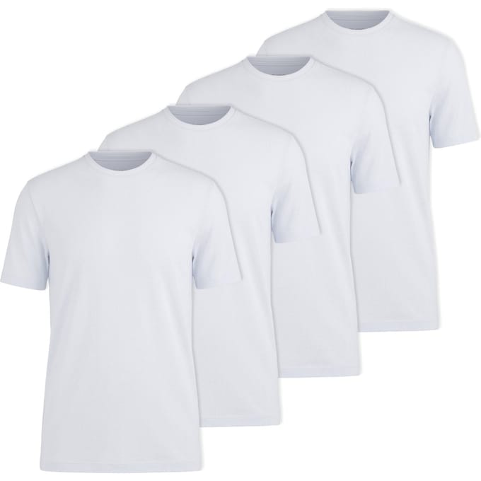 OLYMP T-shirt 4 Pack Crew Neck T-Shirt Verpakking van 4