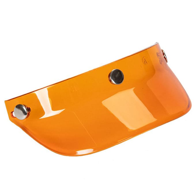 Universeel opklapbaar windscherm met 3 drukknopen voor open motorhelm oranje