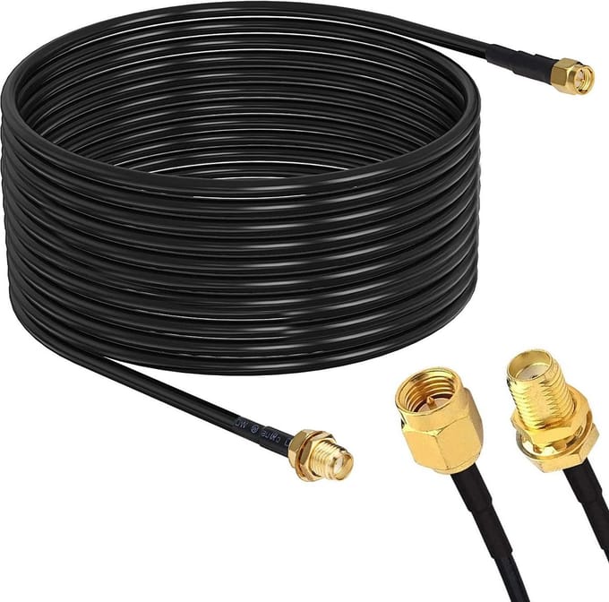 Dailygoody - 6m WLAN Antenne Extension Kabel - SMA Plug naar SMA Connector