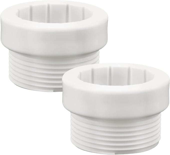 2 Stuks Adapter voor Zwembadparaplu Stabilisator Hulzen met Schroefdraad