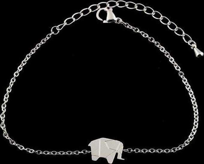 Armband met olifant zilverkleur. (mat)