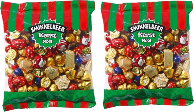 Smikkelbeer - Chocolade Cadeau Kerst Chocolaatjes Mix - 2x1 Kilo - Voordeelverpakking - Chocolade