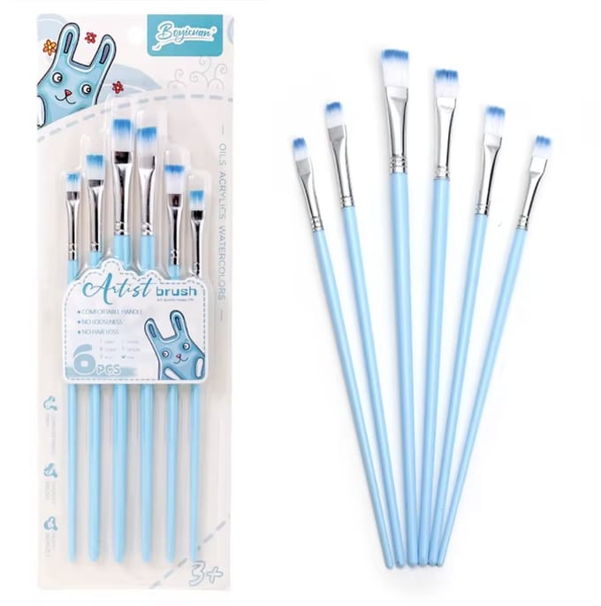 Penselen Set – 6-delige Artist Brush Set (blauw)