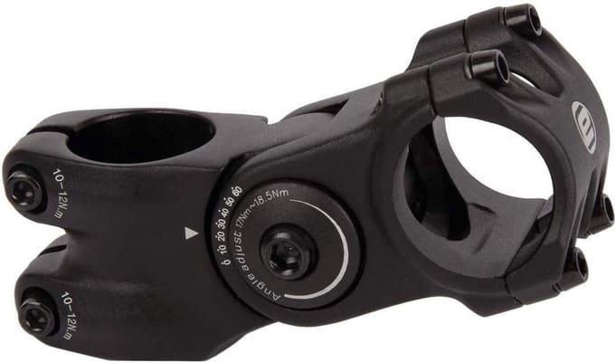 Verstelbare stuurpen Ergotec octopus 2 a-head 75 mm 1-1/8" 31.8 -10/60º aluminium
