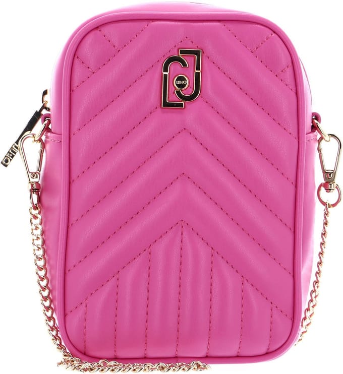 LIU JO Telefoontasje Achala ECS Phone Holder Lampone Light Roze