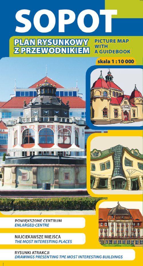 Sopot 1:10 000. Stadskaart / Stadsplan. Galileo's