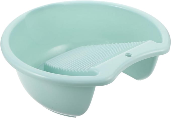 Draagbare Wasbak - Wasbord - Kleine Was - Antislip - 37x34x13.5CM - Blauw