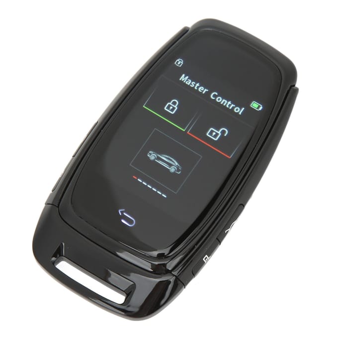 Auto Smart LCD Sleutel Touchscreen Bluetooth 5.0 Verbinding Keyless Entry Soepele Aanraking voor Eén Knop zwart