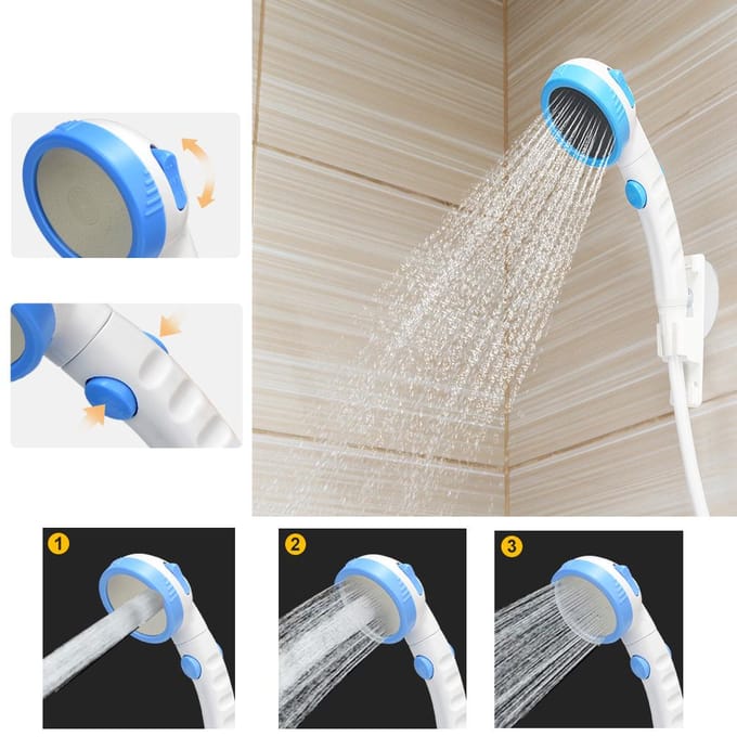Outdoor Camping Douche Draagbare Elektrische Douchepomp IPX7 Waterdicht & 5000mAh Oplaadbare Batterij