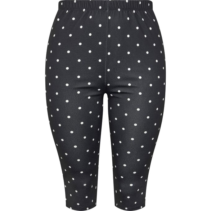 Limited Collection Zwarte Capri Met Stippen En Split Size 40