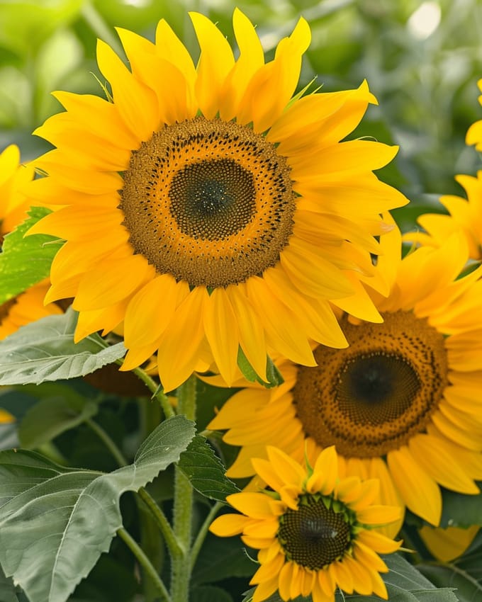 Zonnebloem Zaden Sunlit Days Eenjarig Helianthus Annuus Halfhoog