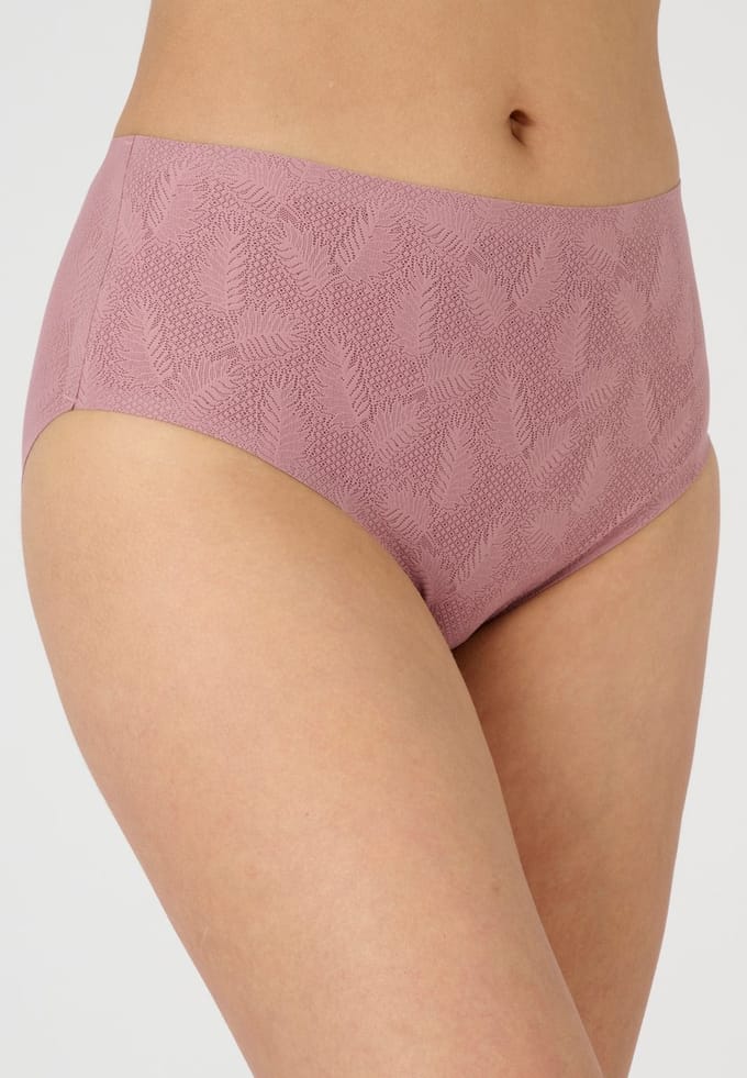 Damart - Midi-slip met kanteffect - Dames - Violet - L