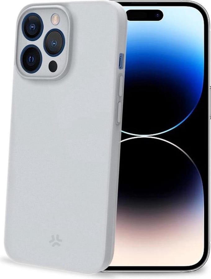 Celly Space Siliconen hoesje - Geschikt voor Apple iPhone 15 Pro - TPU Back Cover - Wit