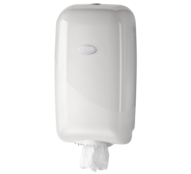 Poetspapierdispenser Pearl Line P17 klein wit 431105