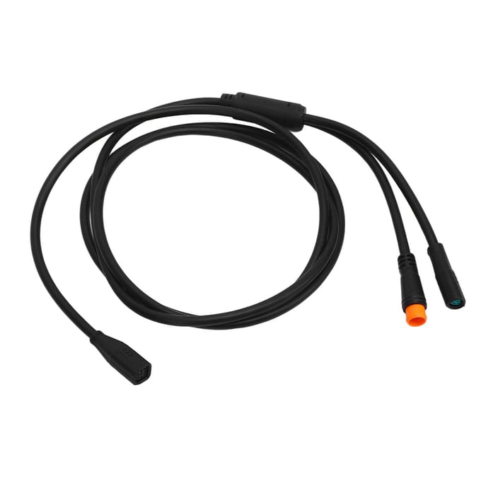Vélo Électrique 1T2 Câble d'Extension Connecte Moteur à Compteur d'Affichage Câble Y Diviseur Moteur Central pour black
