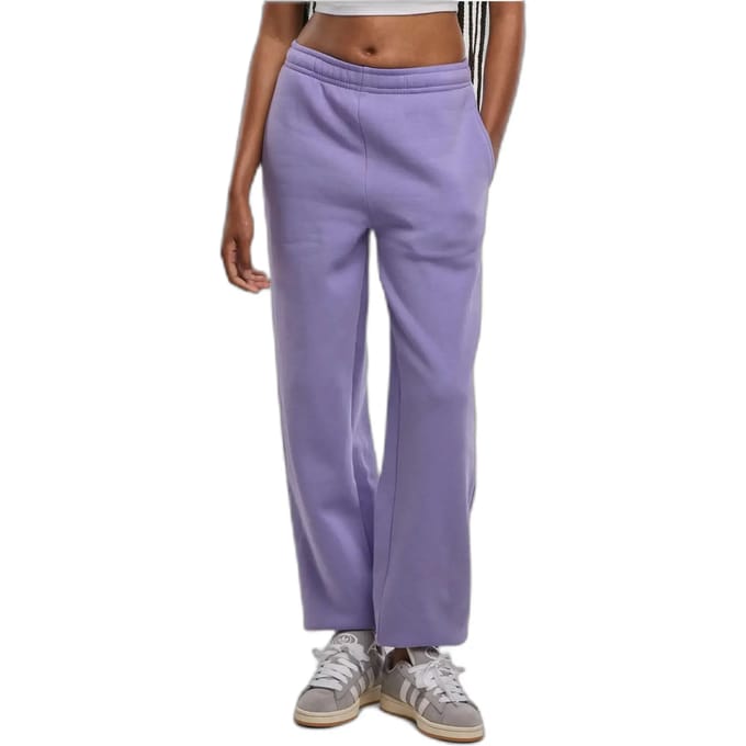 Urban Classics - Fluffy Dames joggingbroek - S - Lila