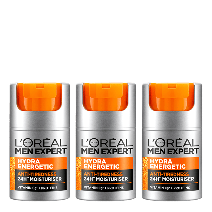 L'Or&eacute;al Paris Trio Men Expert Hydra Energetic Moisturising Lotion 3 x 50 ml