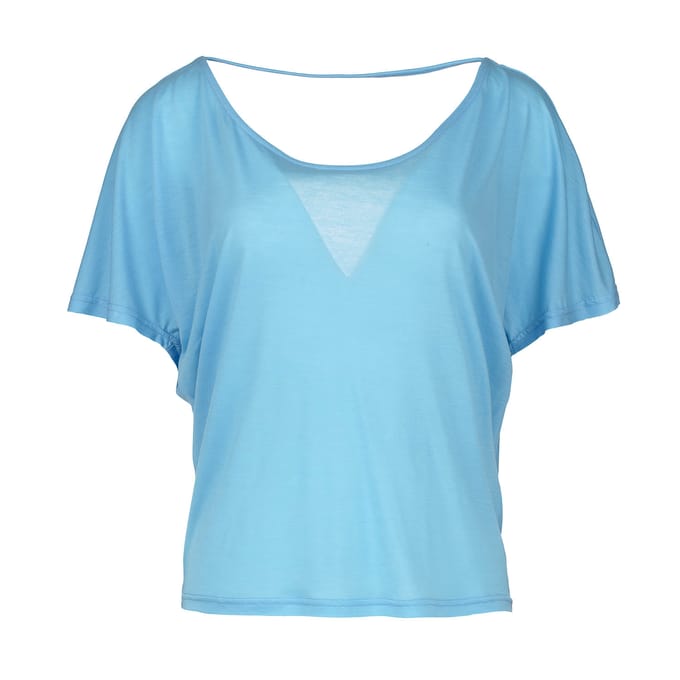 Hemelsblauw Tencel gedrapeerd shirt