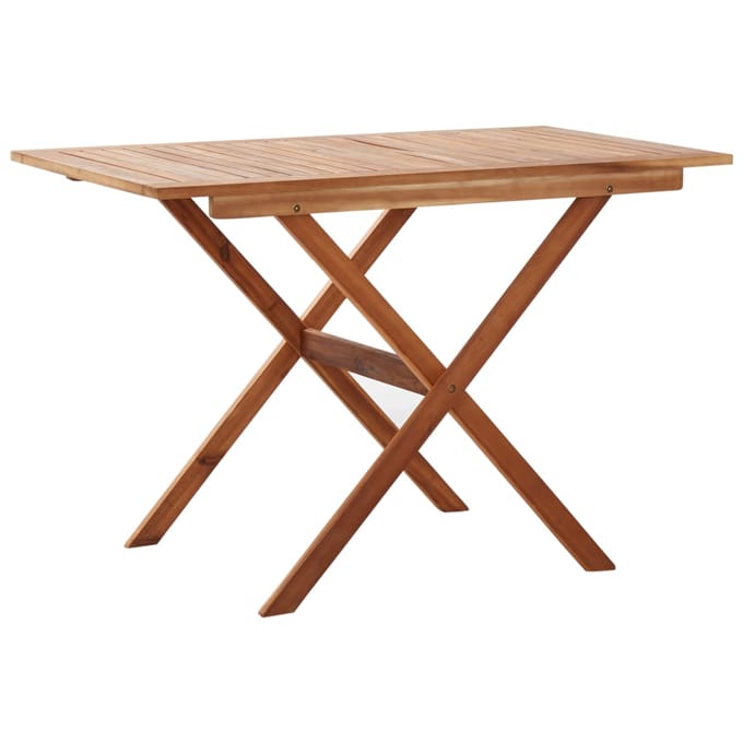 vidaXL - Tuintafel - 110x67x74 - cm - massief - acaciahout