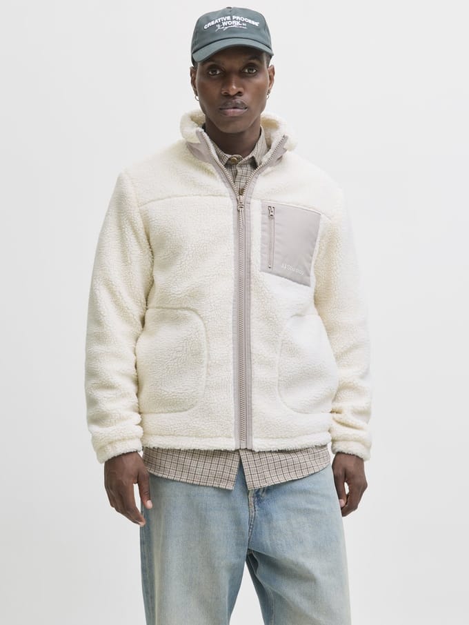 JACK&JONES ESSENTIALS - JJESOHO TEDDY JACKET NOOS Heren Jas