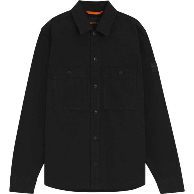 Boss Heren Locky Oversized Overshirt (Zwart)