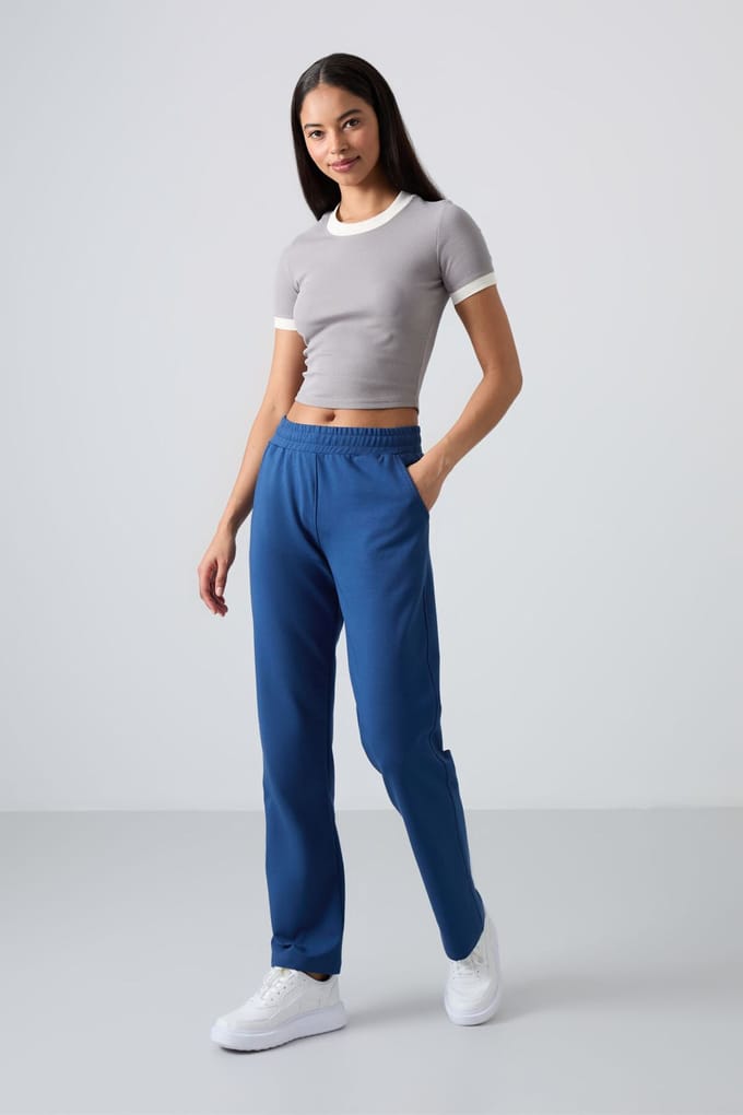 Dames Rechtlopende Fleece Joggingbroek