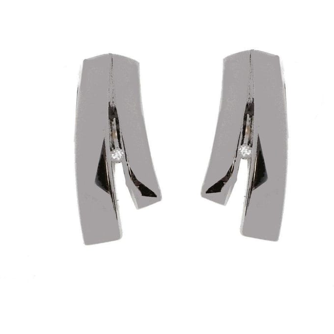Orphelia Dames 925 Sterling Zilveren Stud Oorbellen - Zilver ZO-5685