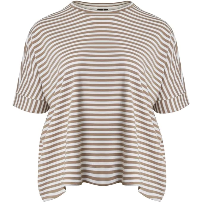Gestreept Viscose T-shirt Dames Mat Fashion