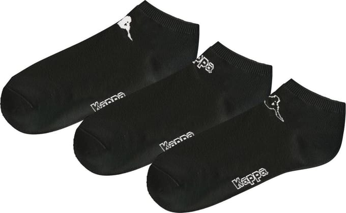 Kappa - Logo Trex 3-Pack - 3-Pack Sokken - 35 - 38 - Zwart