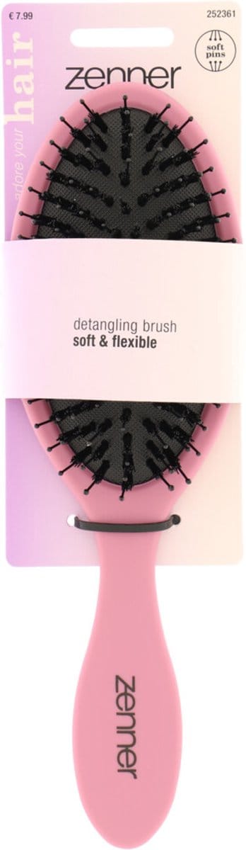 Zenner Haarborstel Anti-Klit Roze -