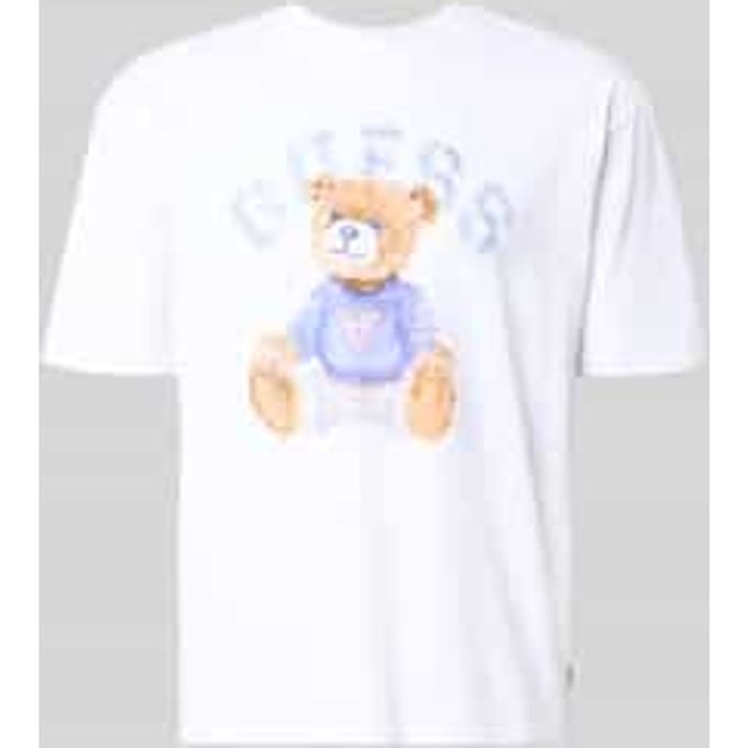 Guess Bear T-shirt Met Korte Mouwen Wit L Man