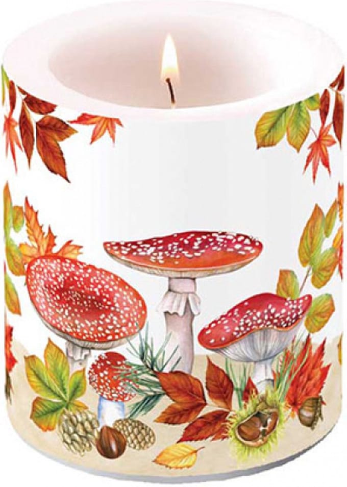 Ambiente - Kaars - 45 branduren - Fly Agaric