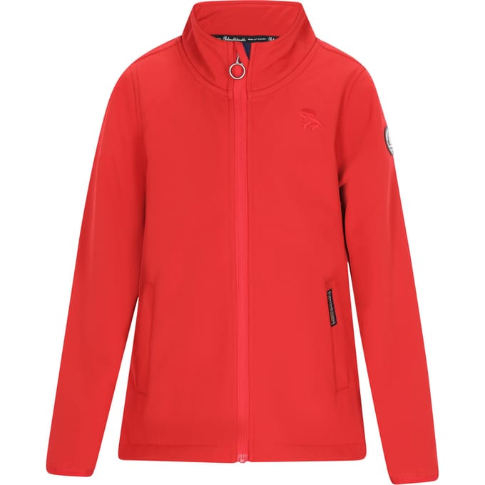 Schmuddelwedda softshell jas jongens (kinderen) rood