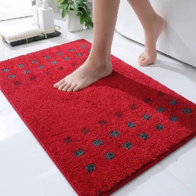 Casilin Brica Badmat - 60 x 100 cm - Antislip - Rood