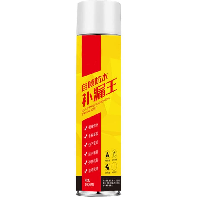 Kitspuit Waterdicht Lekvrij Dakscheuren Vullen Reparatiemateriaal Polyethyleen Lijm 1000ML Wit White yellow