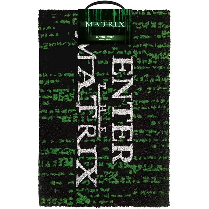 Pyramid International The Matrix Deurmat Enter The Matrix 40 x 60 cm Zwart/Groen
