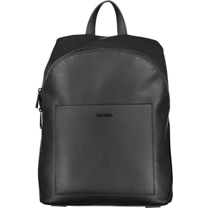 Calvin Klein Serie - Stijlvolle Rugzak - Zwart - Polyester en Polyurethaan - Geschikt voor A4