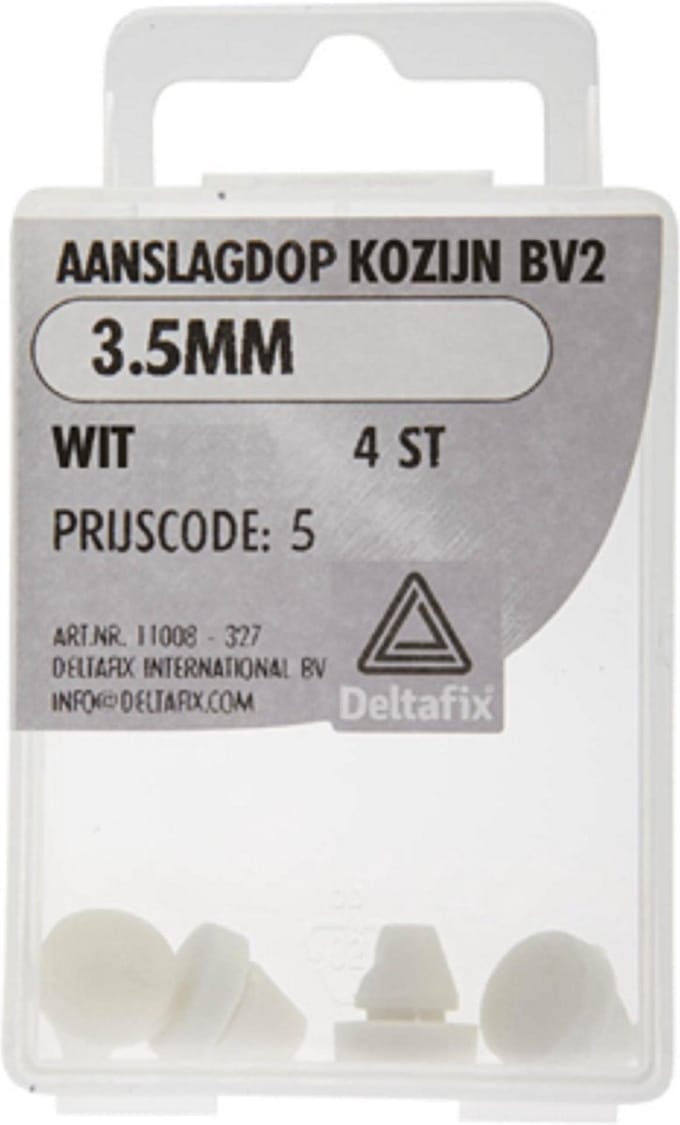 AANSLAGDOP BERKVENS 3.5MM   RAL 9010 4 ST