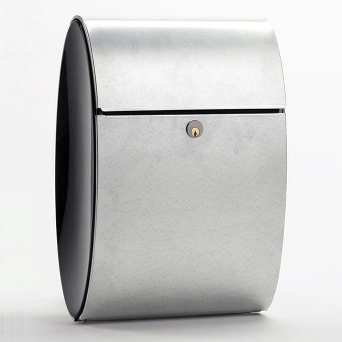 Allux Brievenbus Allux Ellipse - Zilver