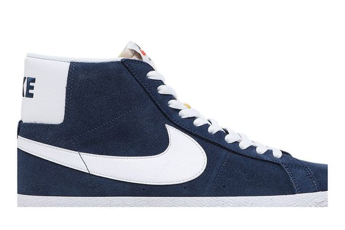 Nike SB Zoom Blazer Mid Bleu Marine Blanc 36 white