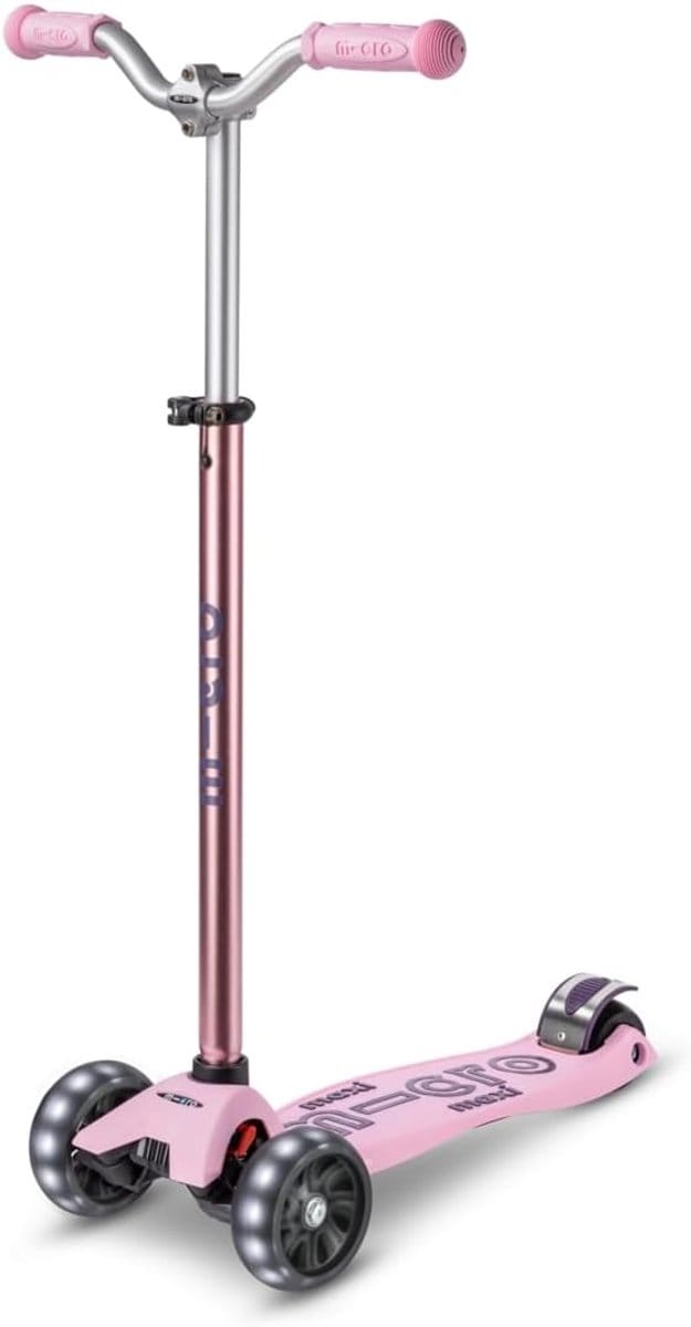 Kinderstep Maxi - Step met 3 wielen - Buiten spelen - Verstelbaar stuur - 120 mm wielen - Roze