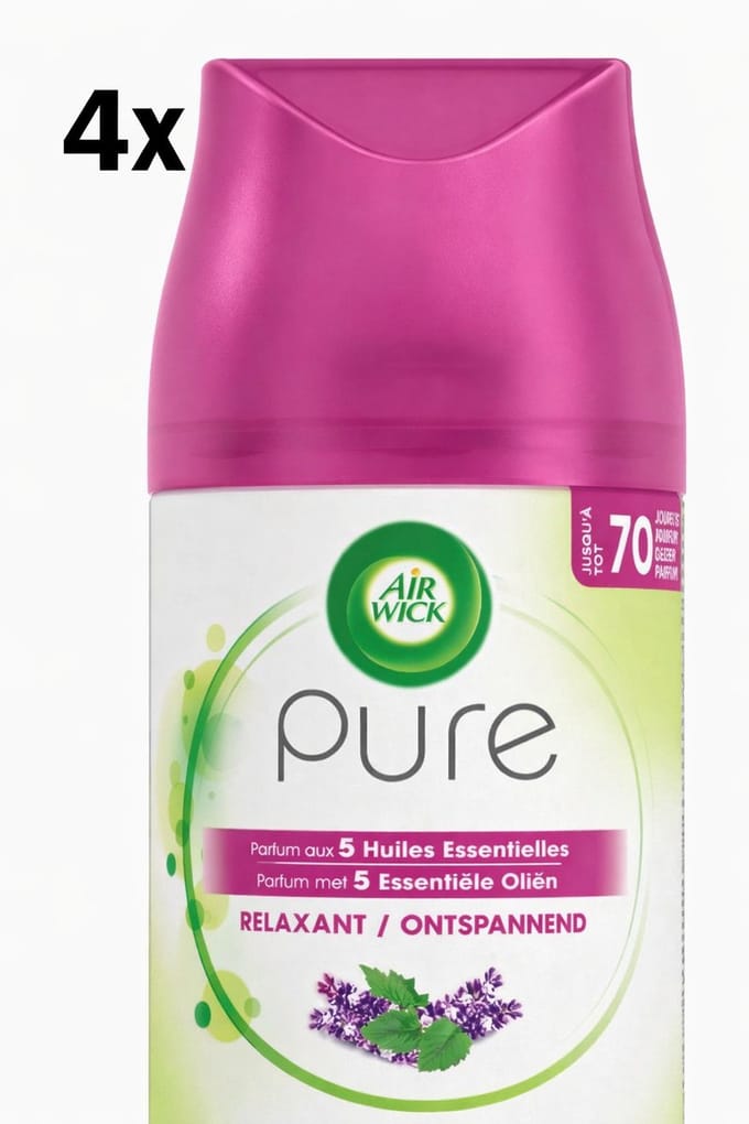 (4x) Air Wick – Navulling – Ontspannend – 4x250 ml - 4 stuk
