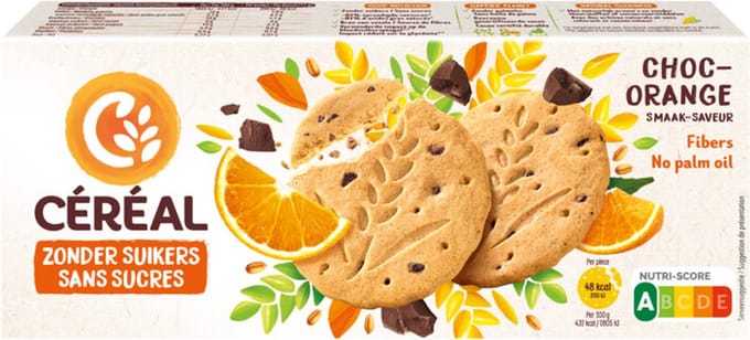 Céréal Zandkoekjes Chocolade & Sinaasappel - 132 gr