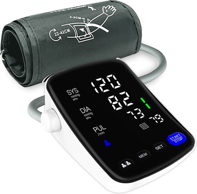 Alphabright - Bloeddrukmeter bovenarm - Onregelmatige hartslag - Manchet 22-42 cm - Klinisch gevalideerd