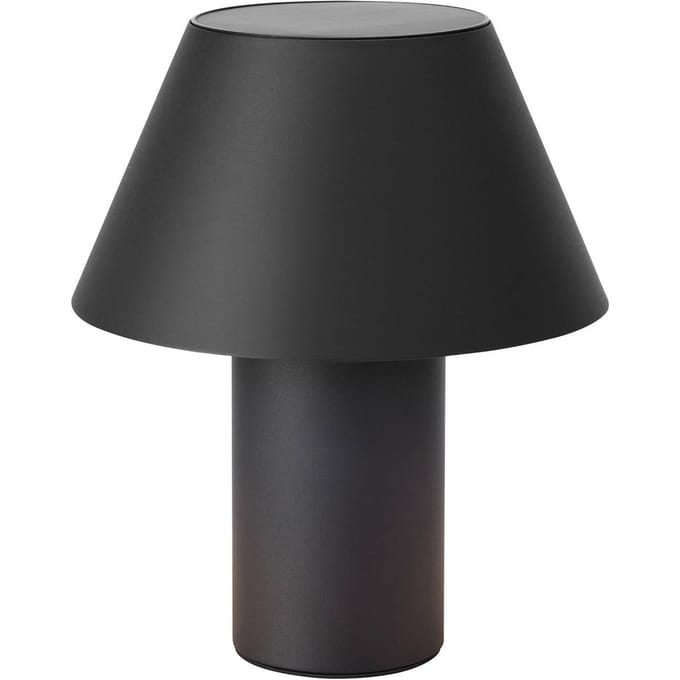 Markslöjd LED tafellamp Vivo, zwart, IP44, hoogte 30 cm, dimbaar.