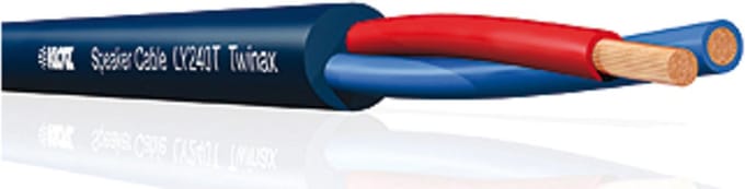 Klotz luidsprekerkabel 2x 4.0mm² twinax, zwart, 30m, Rol - Mono patch kabel