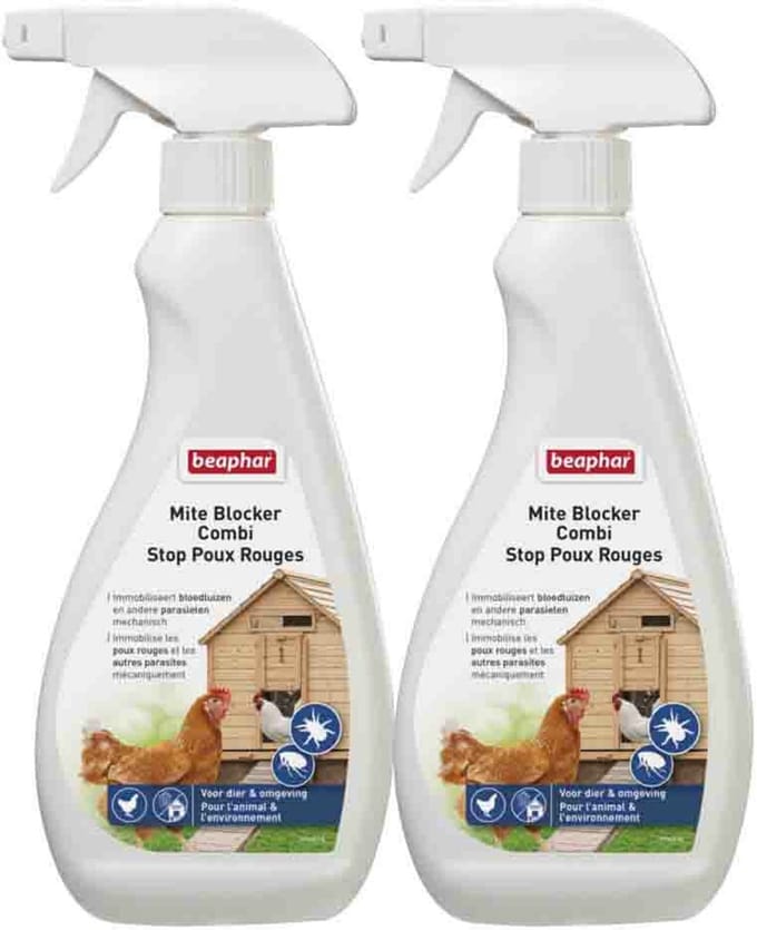 Beaphar Mite Blocker Combi Combi - 2 x 500 ml - Voordeelverpakking