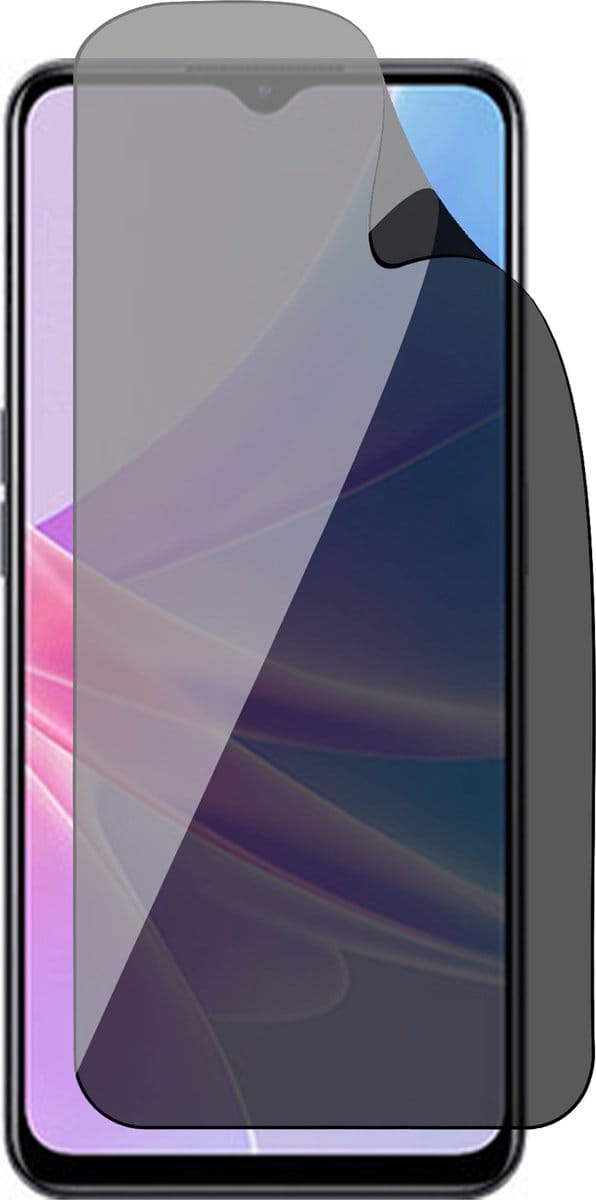 Privacy Screenprotector geschikt voor Oppo A78 5G / A58 5G - 1x FlexGuard Screen Protector