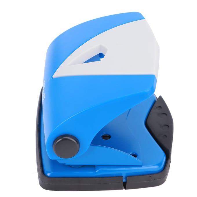 Perforator Klein Plastic Verstelbare Positioneringsperforator voor Kantoorbenodigdheden Binding Blauw blauw